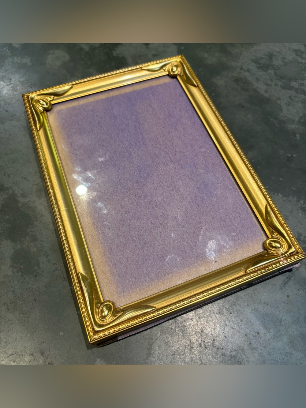 Vintage Gold Metal Picture Frame